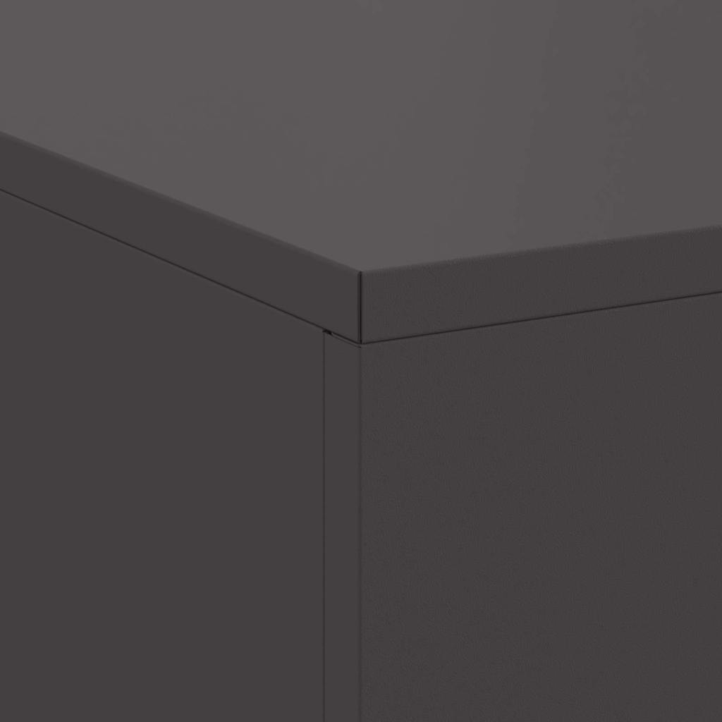 Focolare Nero 100 x 100 x 30 cm Acciaio Corten