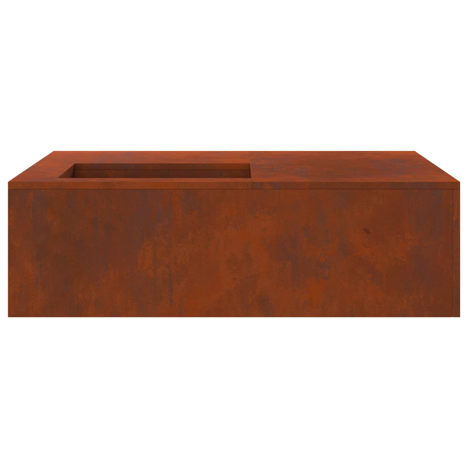 Focolare Ruggine 100 x 100 x 30 cm Acciaio Corten