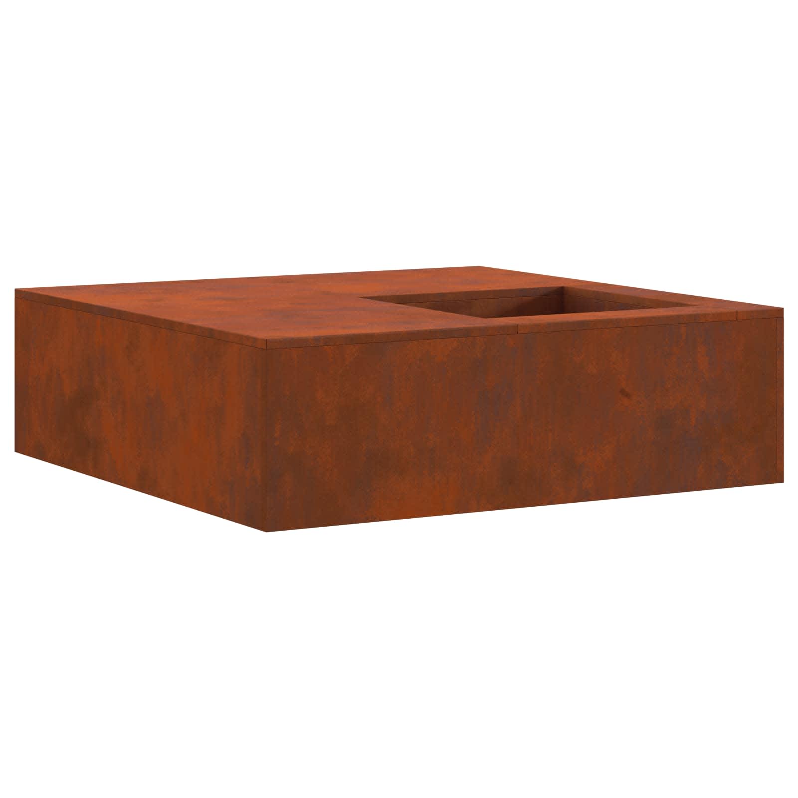 Focolare Ruggine 100 x 100 x 30 cm Acciaio Corten