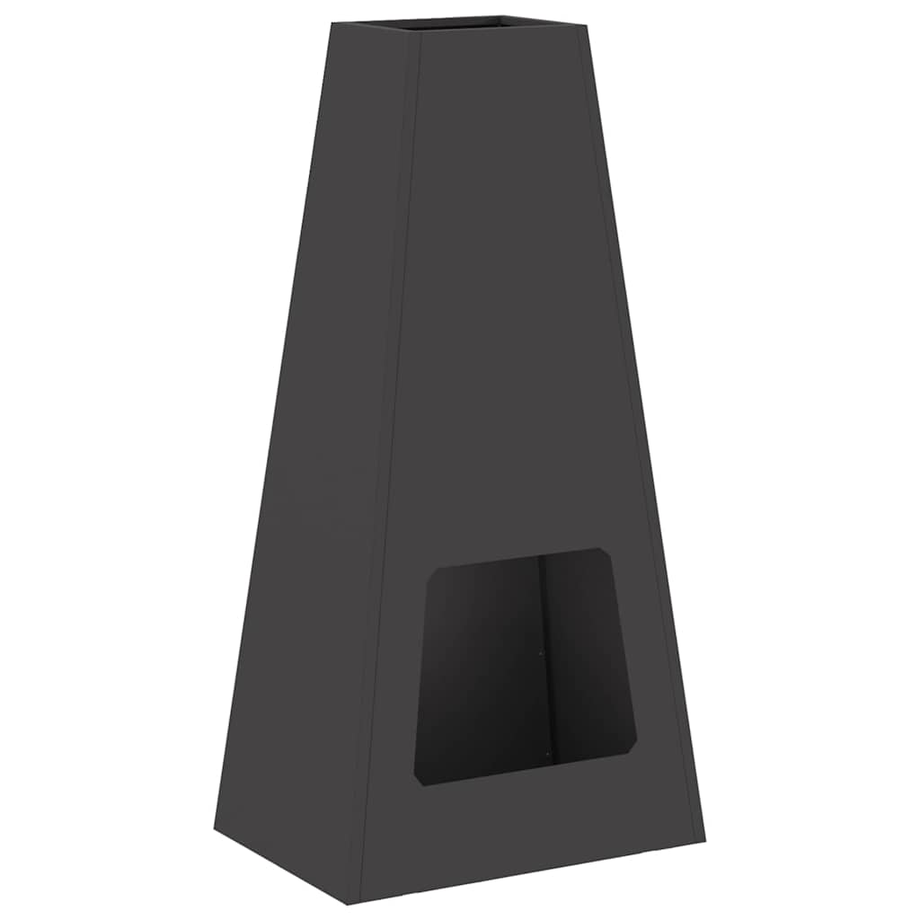 Braciere Nero 50 x 35 x 100 cm Acciaio Corten