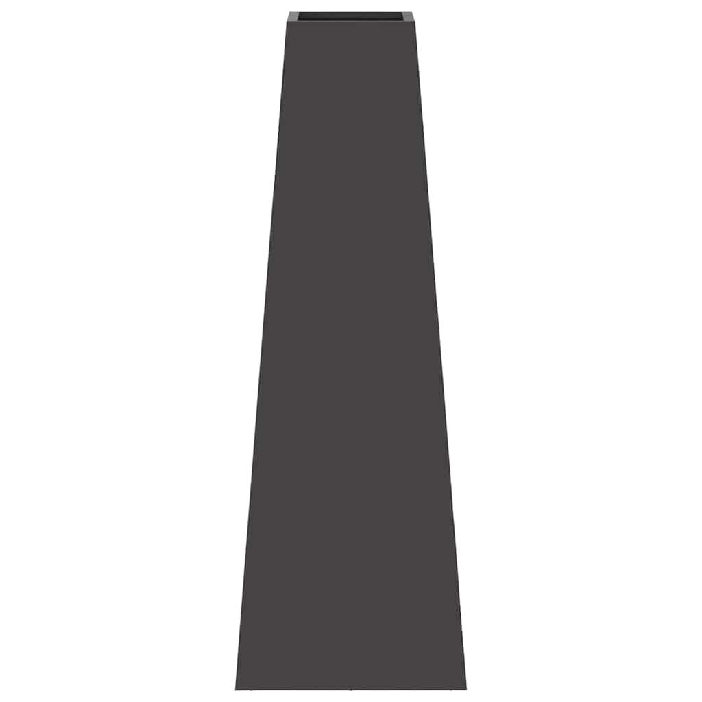 Braciere Nero 50 x 35 x 100 cm Acciaio Corten