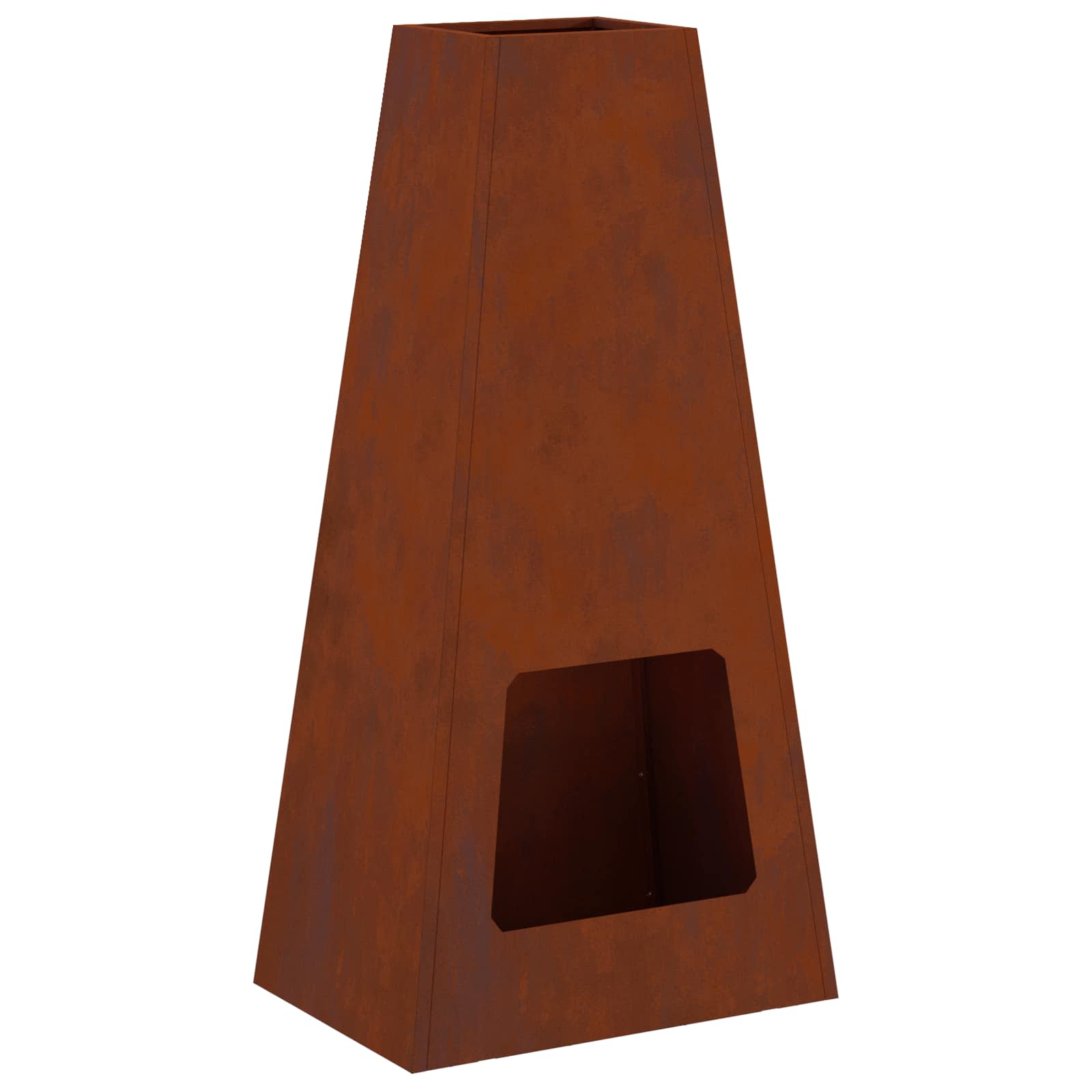 Braciere Ruggine 50 x 35 x 100 cm Acciaio Corten