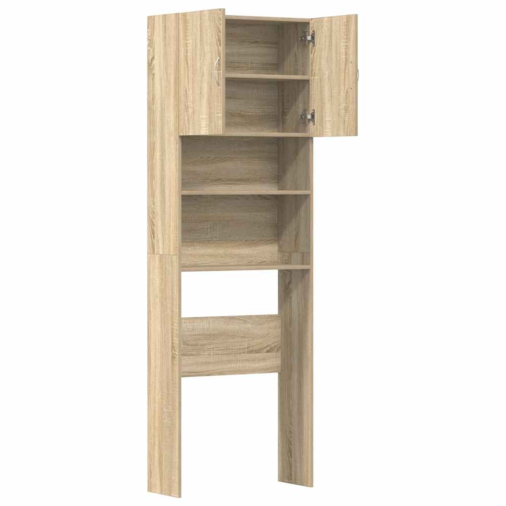Mobile Lavatrice Rovere Sonoma 64x24x190 cm in Truciolato