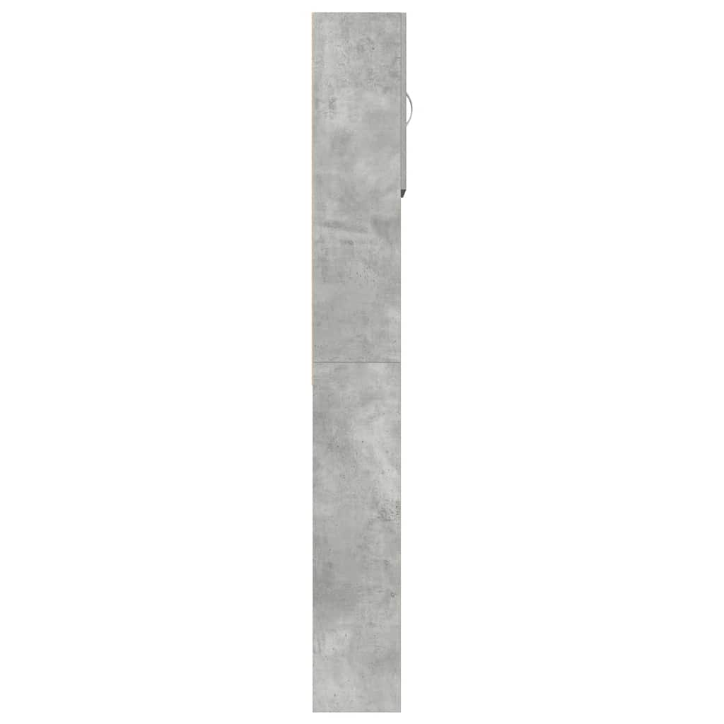 Mobile Lavatrice Grigio Cemento 64x24x190 cm Legno Multistrato