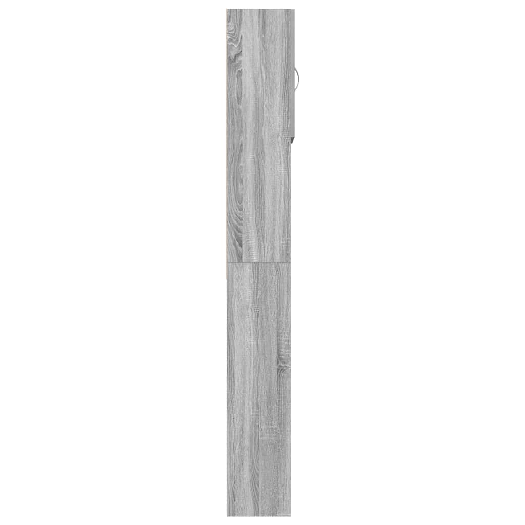 Mobile Lavatrice Grigio Sonoma 64x24x190 cm Legno Multistrato