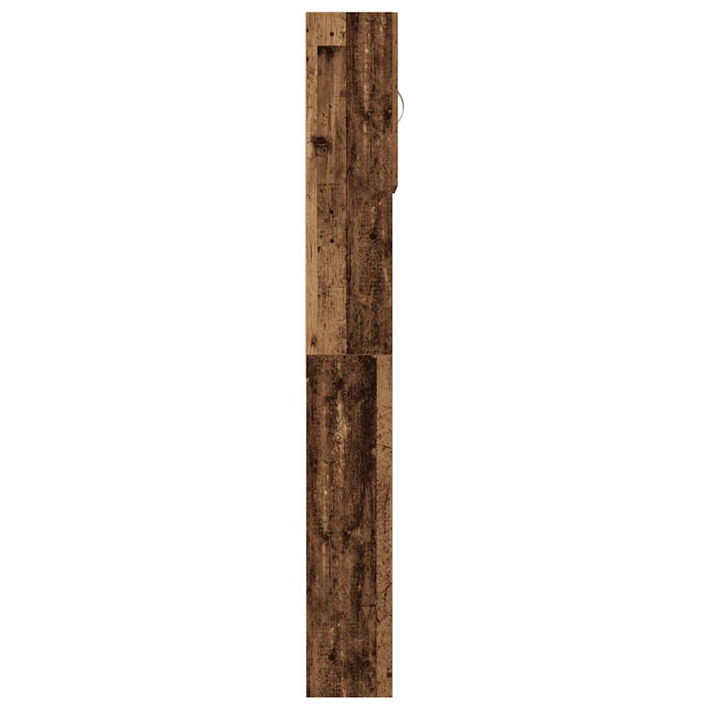 Mobile Lavatrice Legno Antico 64x24x190 cm in Legno Multistrato