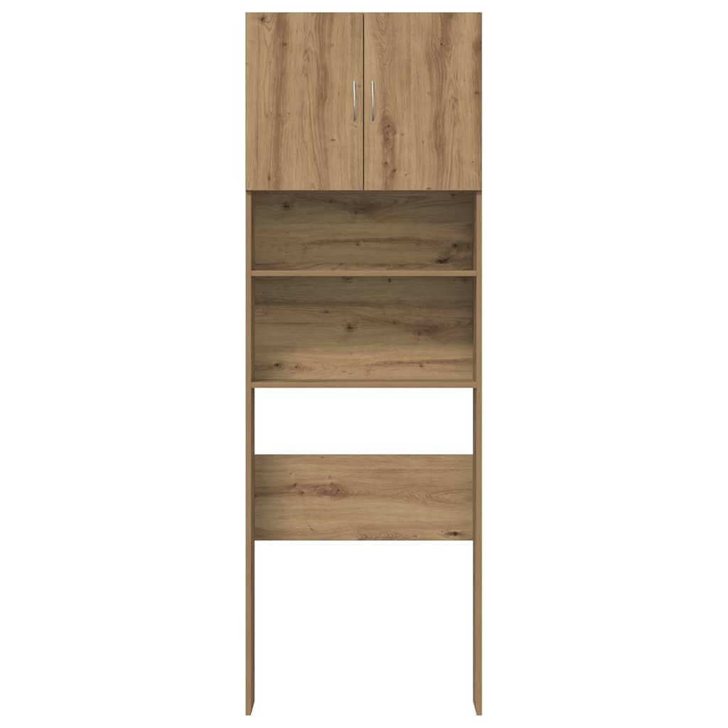 Mobile Lavatrice Rovere Artigianale 64x24x190 cm in Truciolato