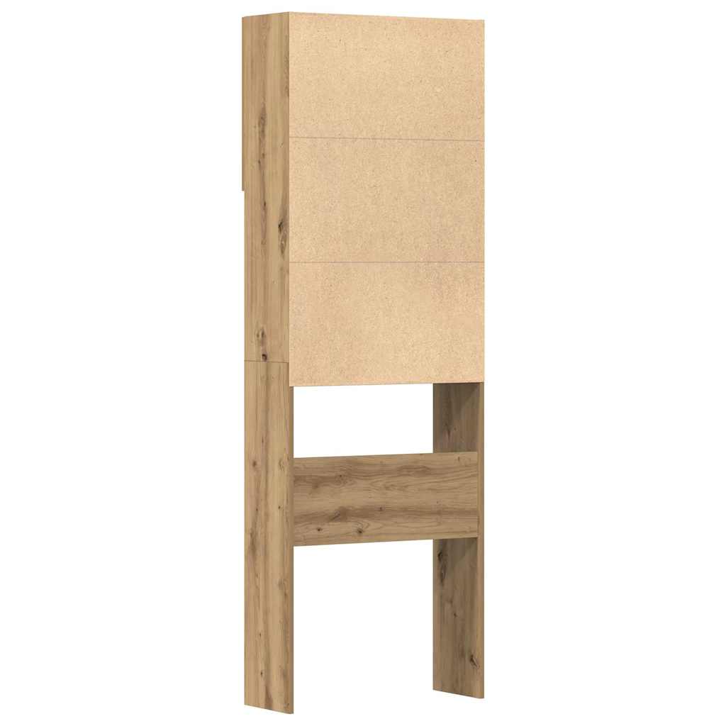 Mobile Lavatrice Rovere Artigianale 64x24x190 cm in Truciolato