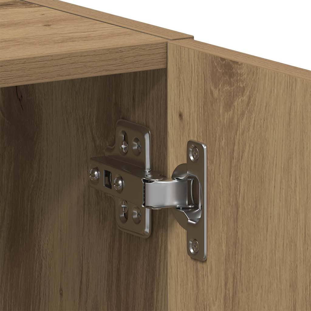 Mobile Lavatrice Rovere Artigianale 64x24x190 cm in Truciolato