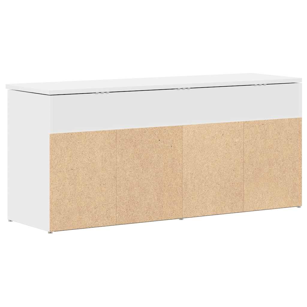 Scarpiera Bianca 102x30,5x45 cm in Legno Multistrato