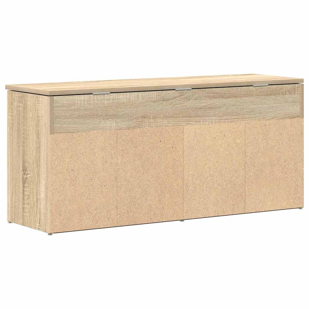 Scarpiera Rovere Sonoma 102x30,5x45 cm in Legno Multistrato