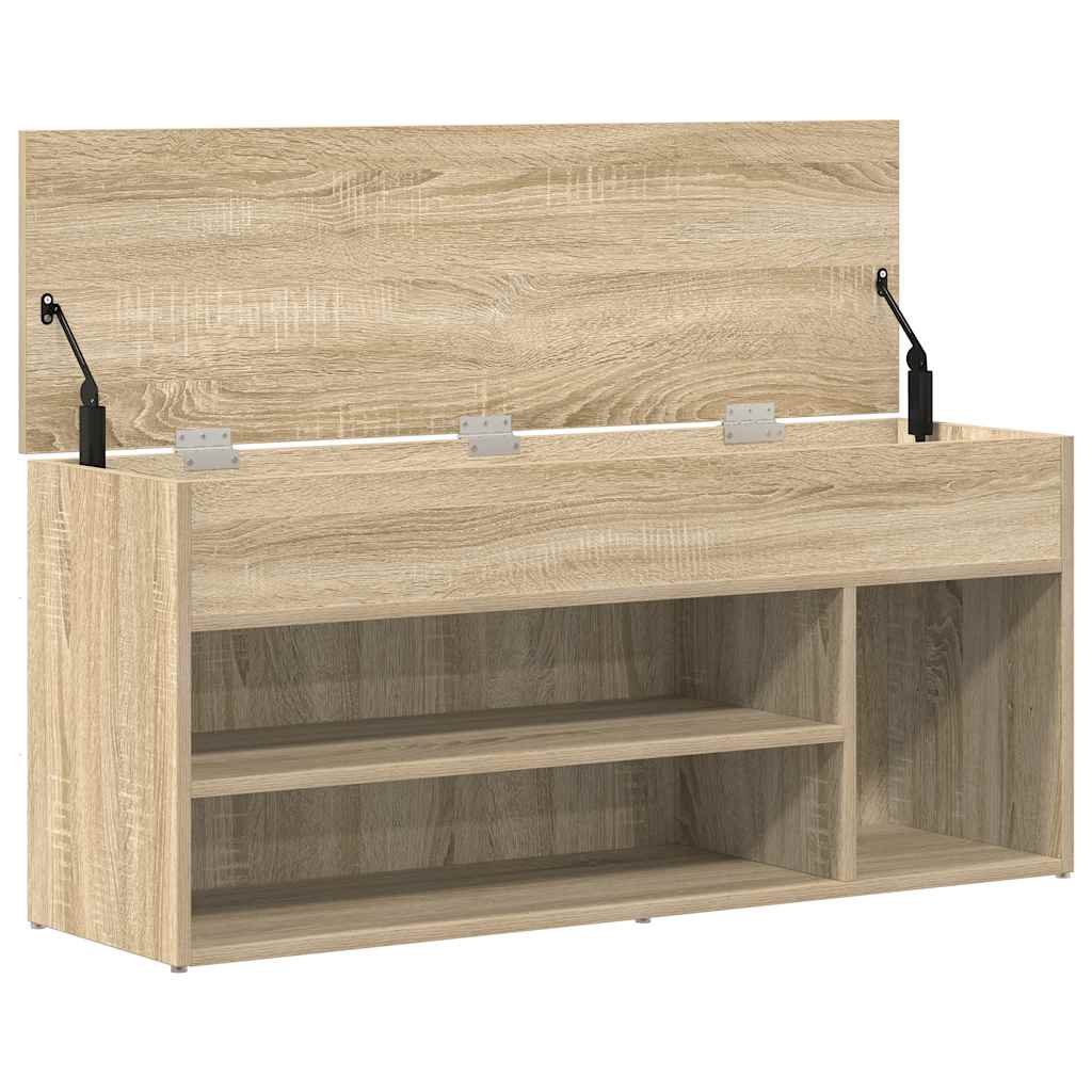 Scarpiera Rovere Sonoma 102x30,5x45 cm in Legno Multistrato