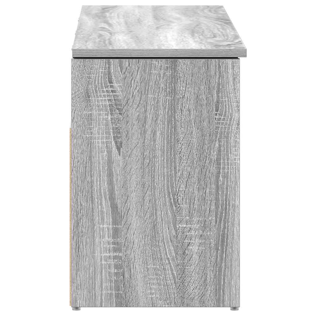 Scarpiera Grigio Sonoma 102x30,5x45 cm in Legno Multistrato