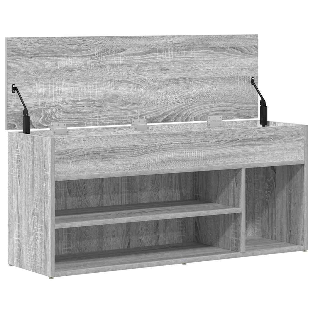 Scarpiera Grigio Sonoma 102x30,5x45 cm in Legno Multistrato