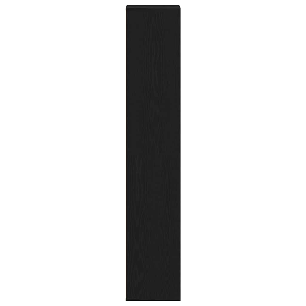 Scarpiera Rovere Nero 54x34x183 cm in Legno Multistrato