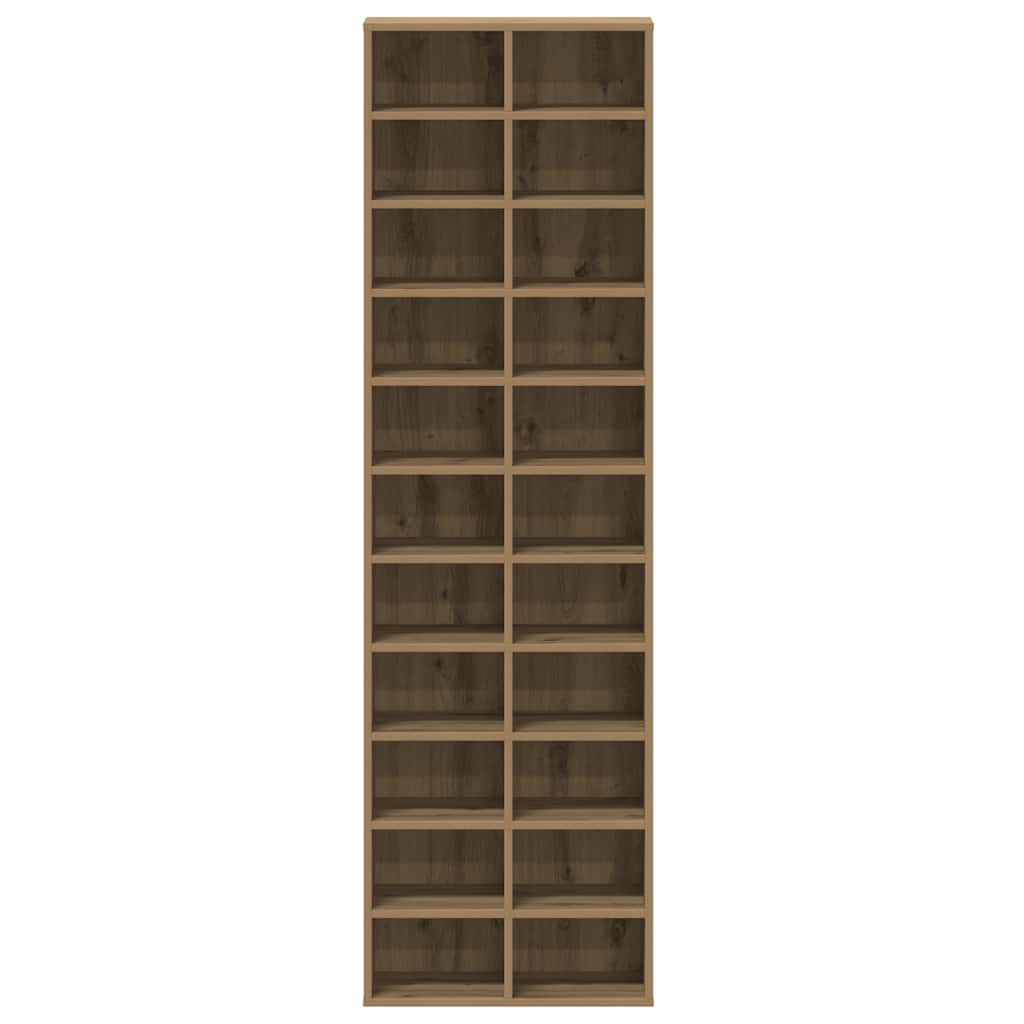 Scarpiera Rovere Artigianale 54x34x183 cm in Legno Multistrato