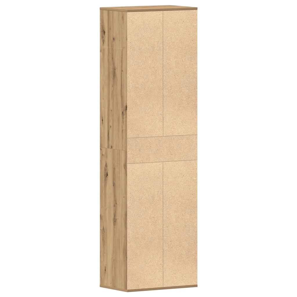 Scarpiera Rovere Artigianale 54x34x183 cm in Legno Multistrato