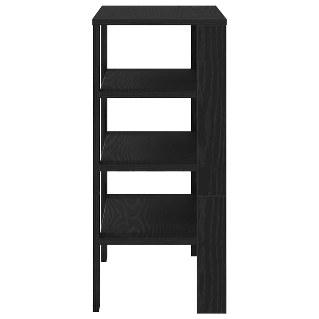 Scarpiera Nera 61x32x70 cm in Truciolato
