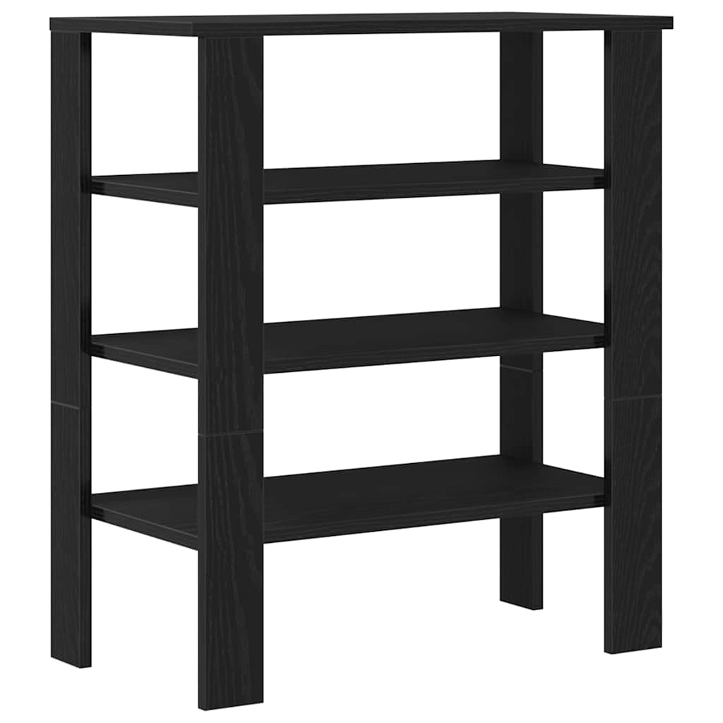 Scarpiera Nera 61x32x70 cm in Truciolato