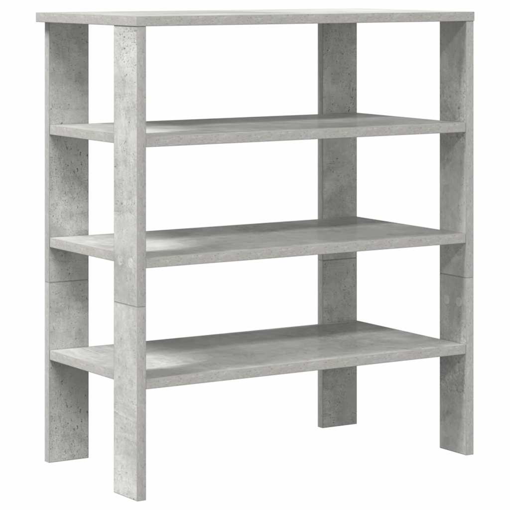 Scarpiera Grigio Cemento 61x32x70 cm in Legno Multistrato