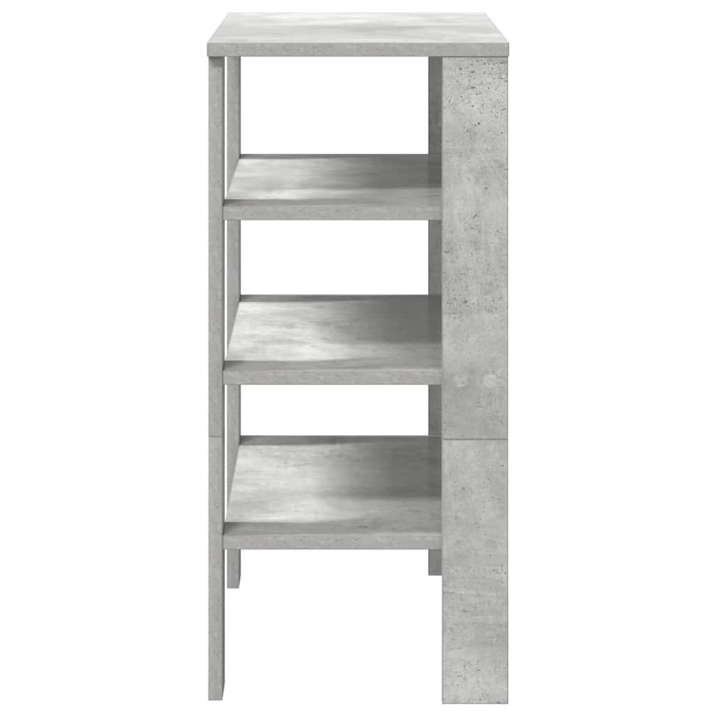 Scarpiera Grigio Cemento 61x32x70 cm in Legno Multistrato