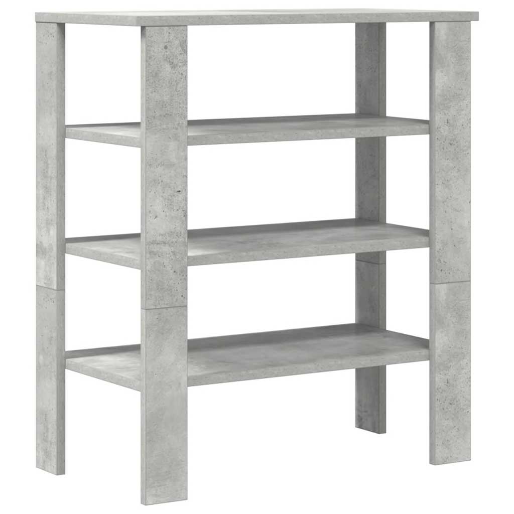 Scarpiera Grigio Cemento 61x32x70 cm in Legno Multistrato