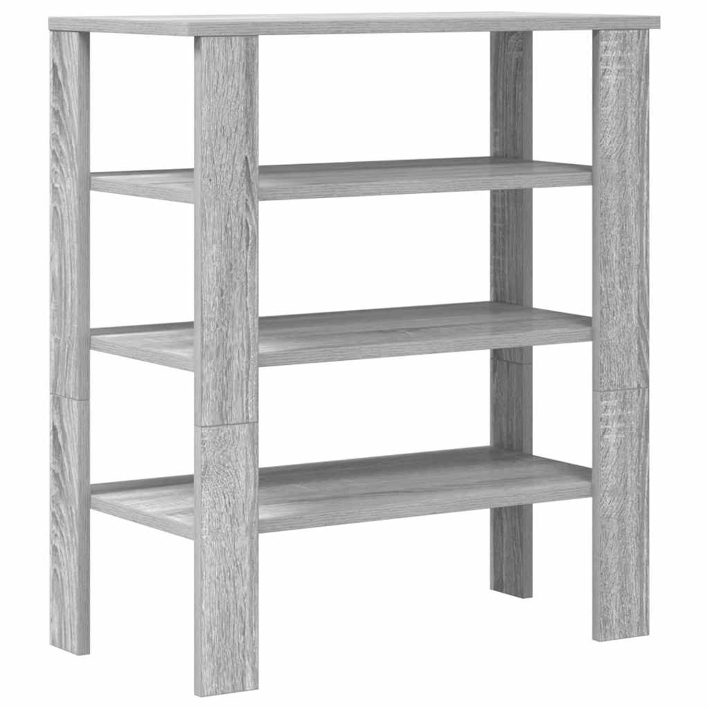 Scarpiera Grigio Sonoma 61x32x70 cm in Legno Multistrato