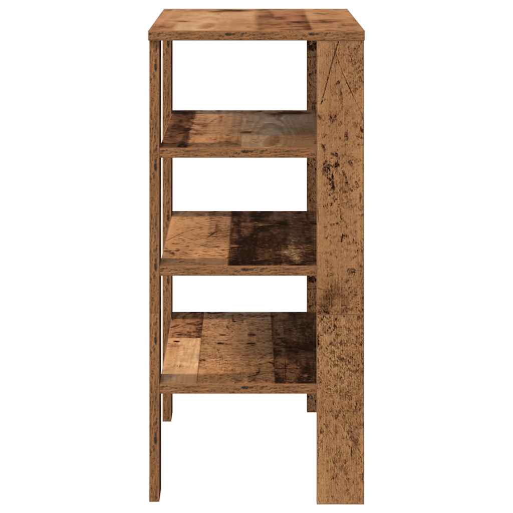 Scarpiera Legno Vecchio 61x32x70 cm in Truciolato