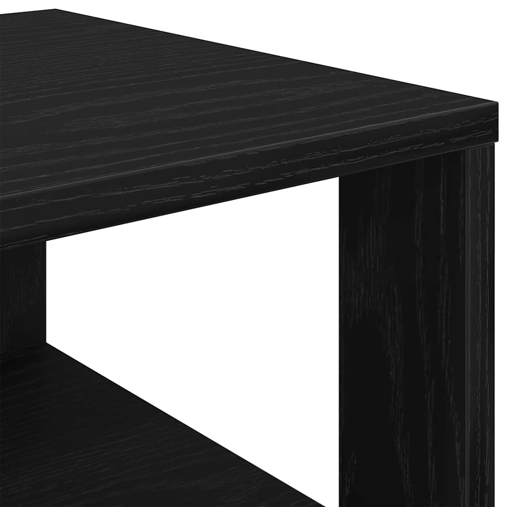 Scarpiera Nera 61x32x87,5 cm in Truciolato