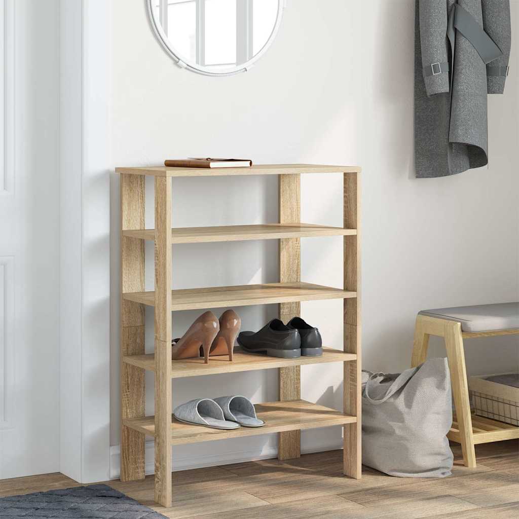 Scarpiera Rovere Sonoma 61x32x87,5 cm in Legno Multistrato