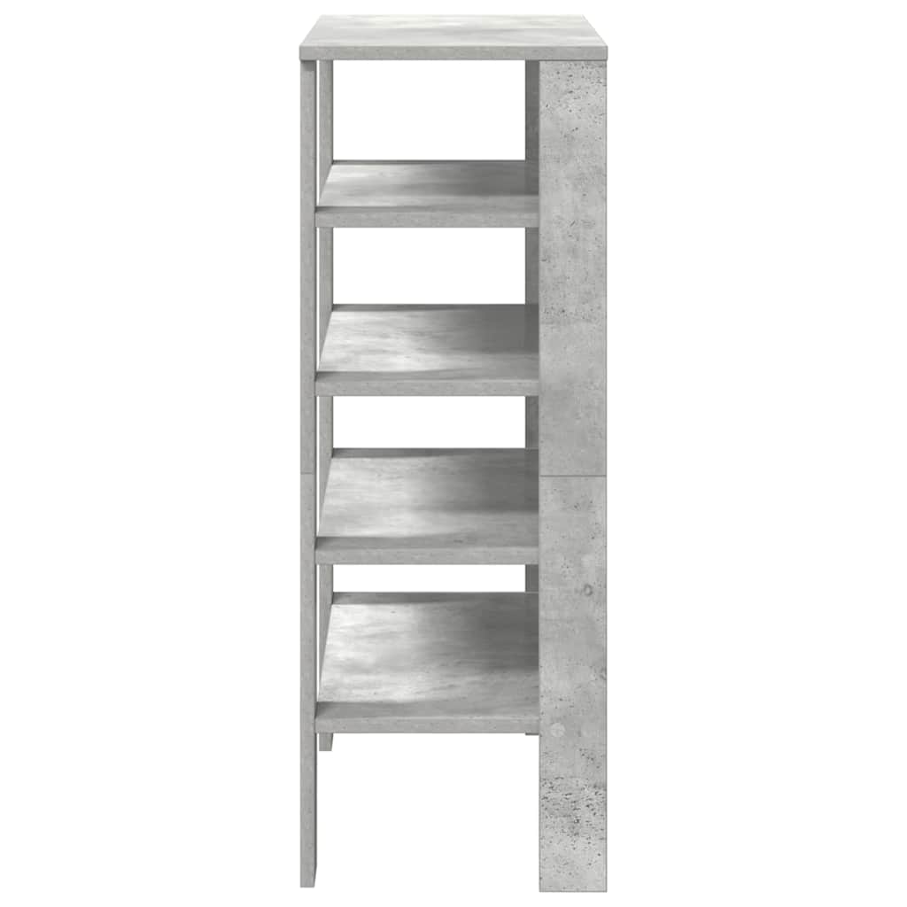 Scarpiera Grigio Cemento 61x32x87,5 cm in Legno Multistrato