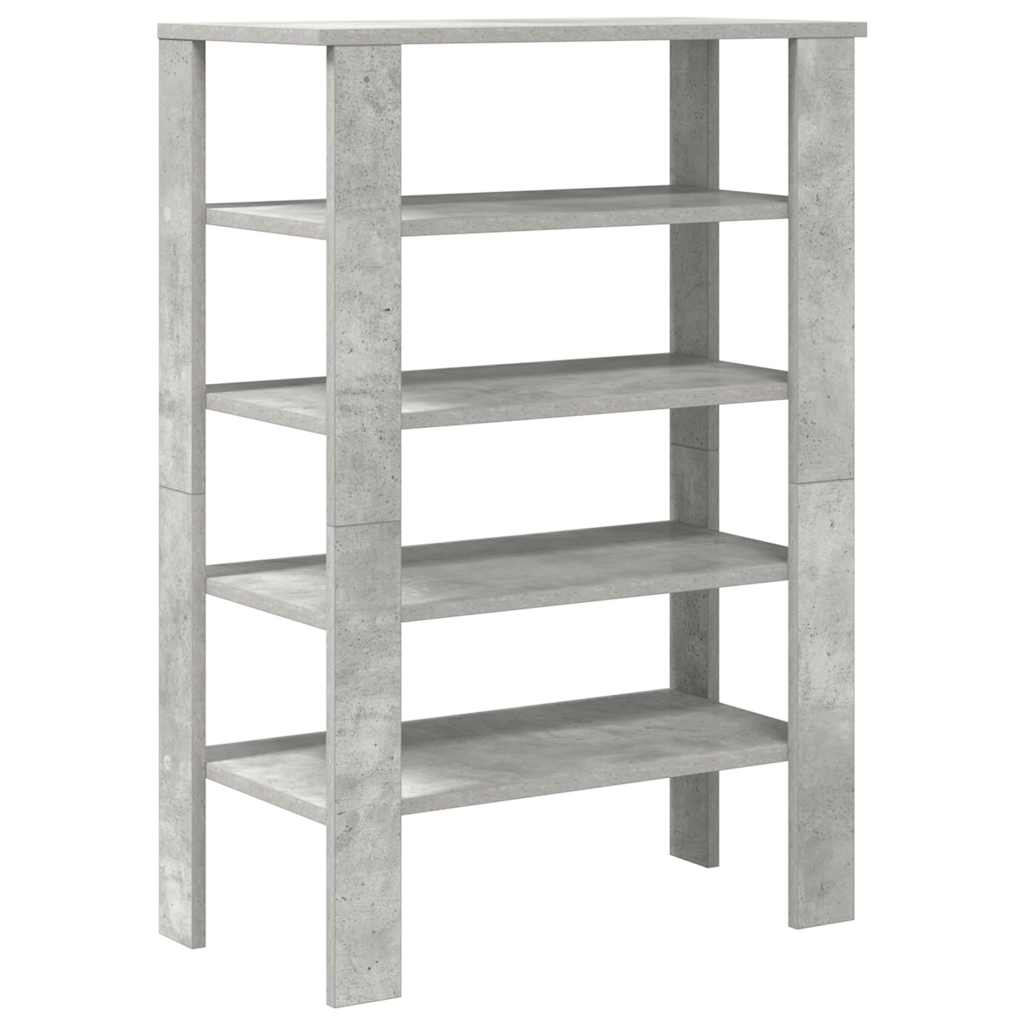 Scarpiera Grigio Cemento 61x32x87,5 cm in Legno Multistrato