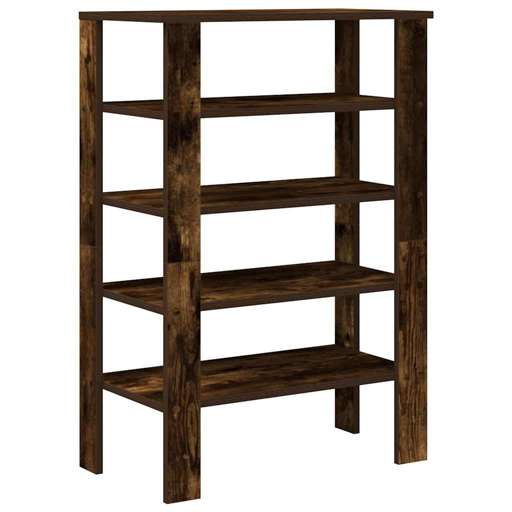 Scarpiera Rovere Fumo 61x32x87,5 cm in Legno Multistrato