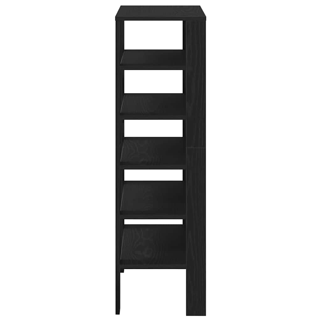 Scarpiera Nera 61x32x105 cm in Truciolato