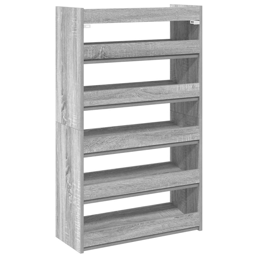 Scarpiera Grigio Sonoma 60x25x100 cm in Truciolato