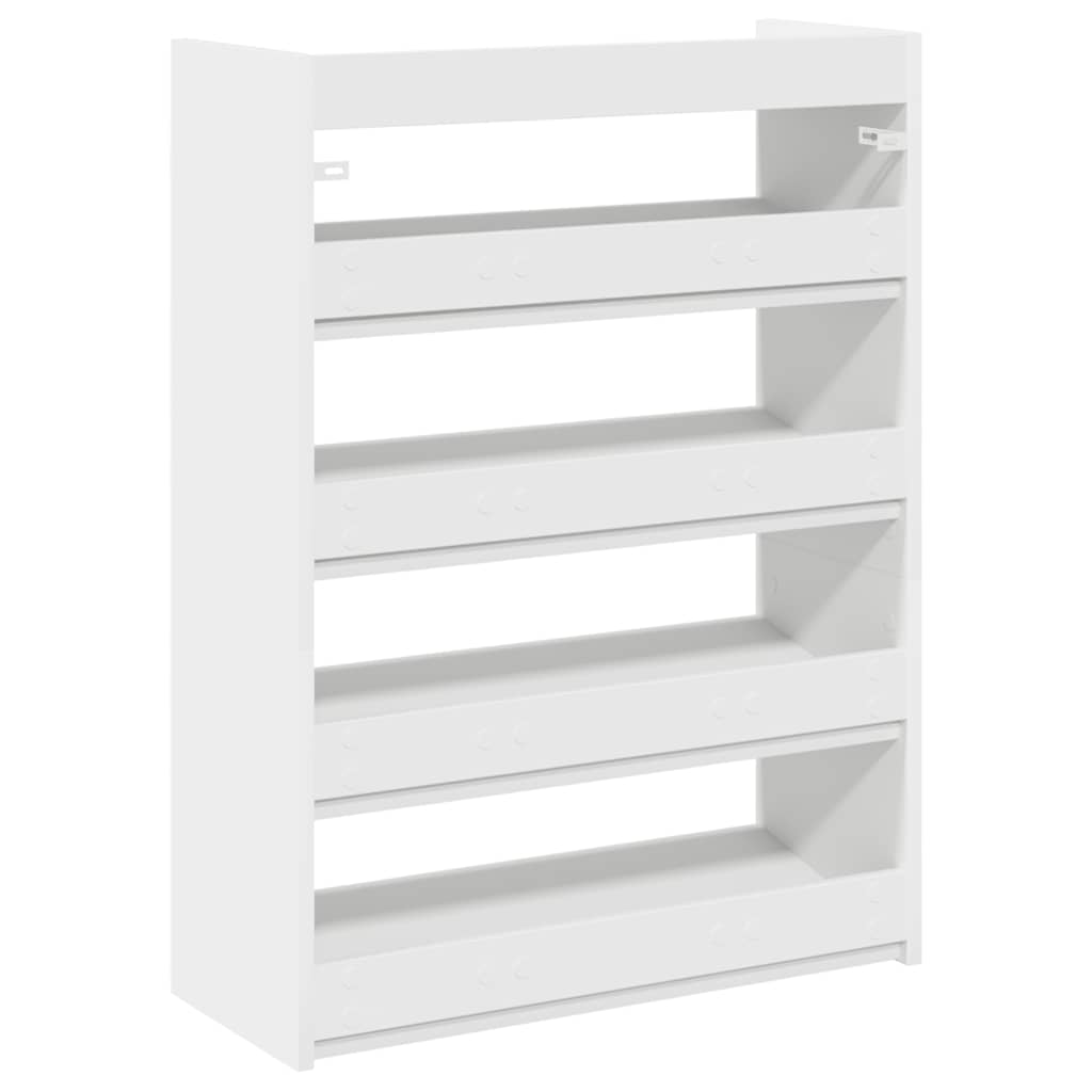Scarpiera Bianca 60x25x81 cm in Legno Multistrato