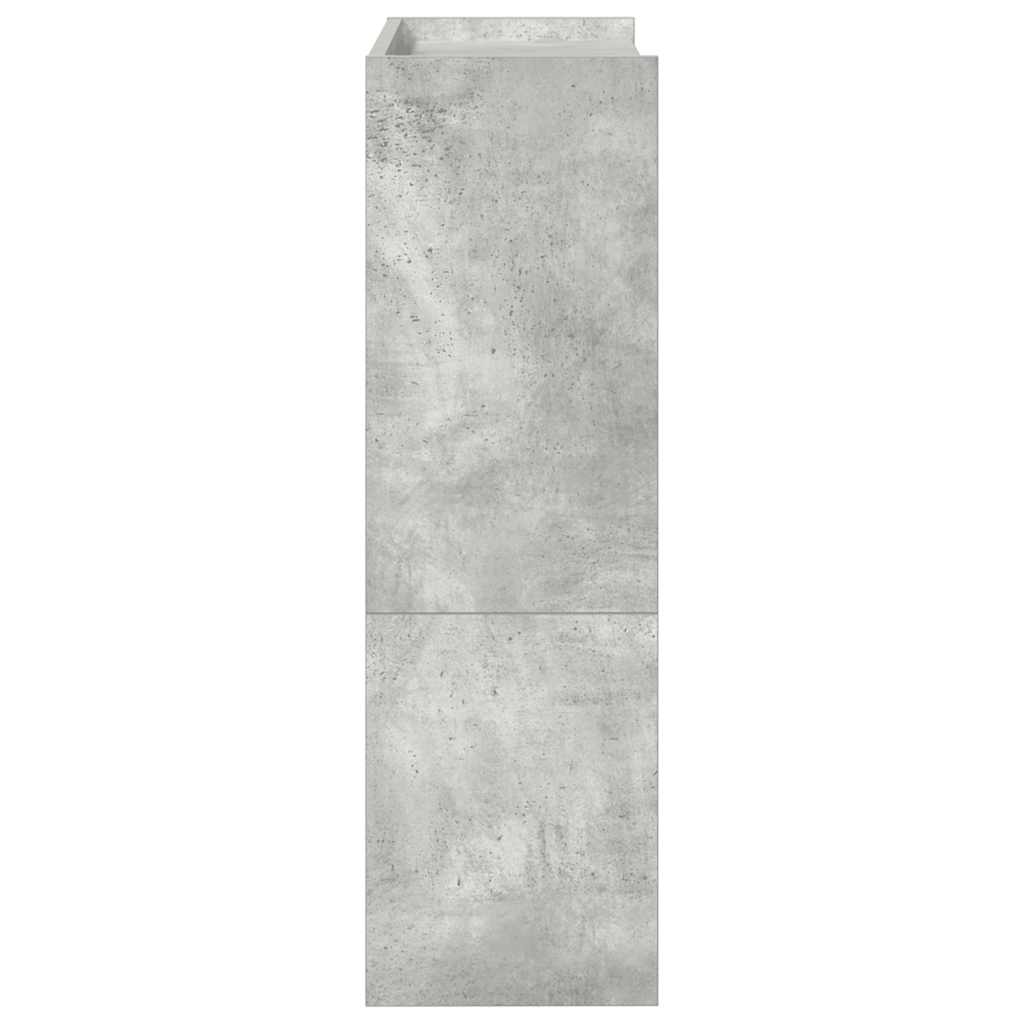 Scarpiera Grigio Cemento 60x25x81 cm in Legno Multistrato