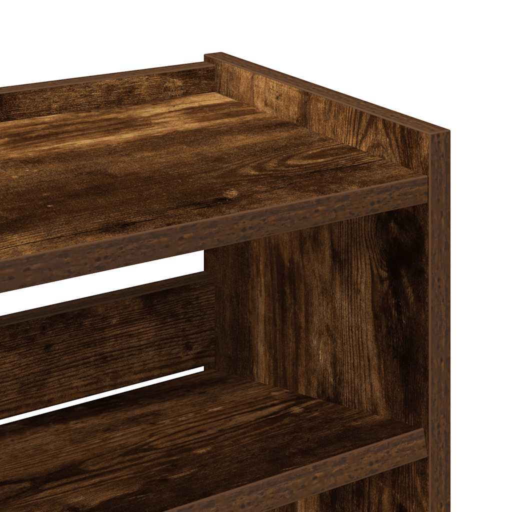 Scarpiera Rovere Fumo 60x25x81 cm in Legno Multistrato