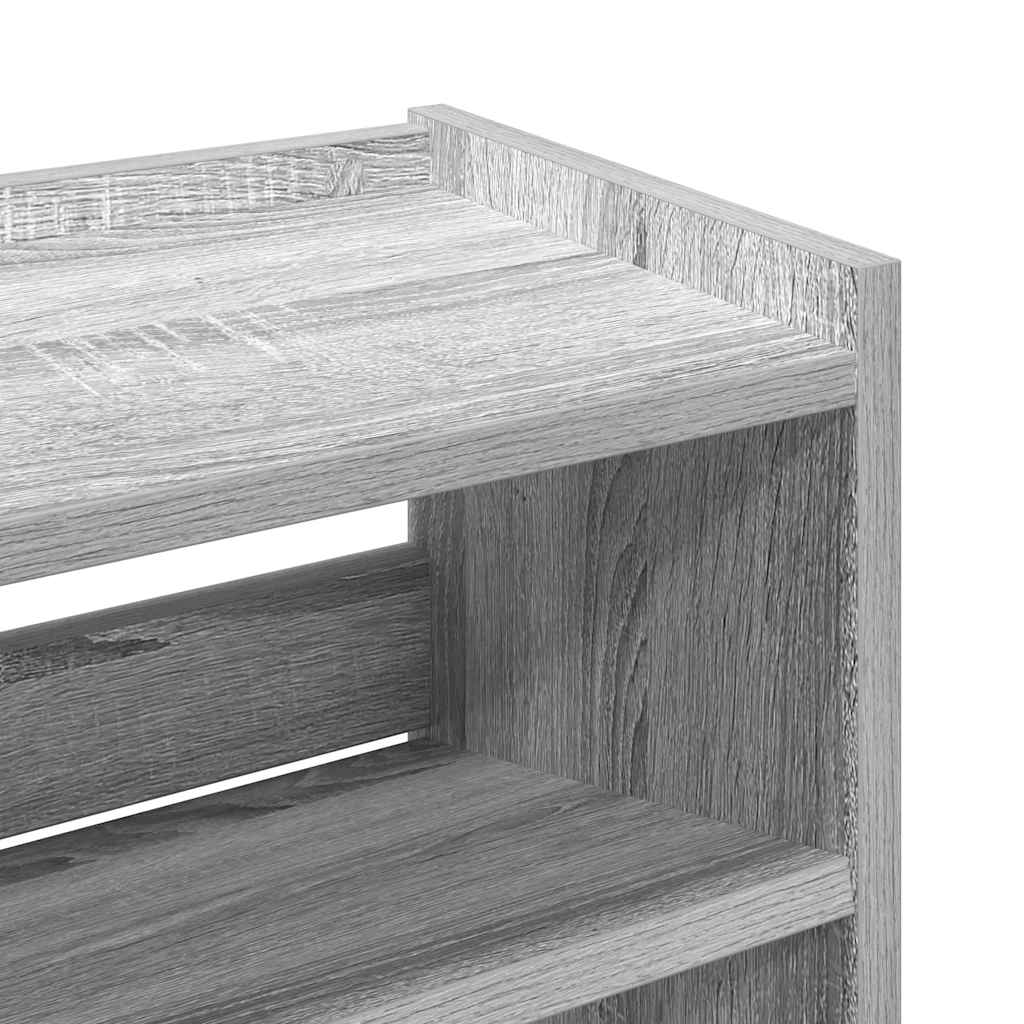 Scarpiera Grigio Sonoma 60x25x81 cm in Legno Multistrato