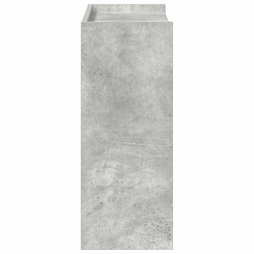 Scarpiera Grigio Cemento 60x25x62 cm in Legno Multistrato