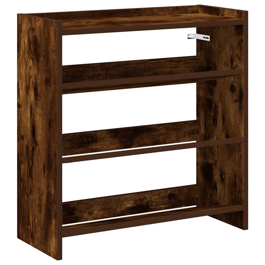 Scarpiera Rovere Fumo 60x25x62 cm in Legno Multistrato