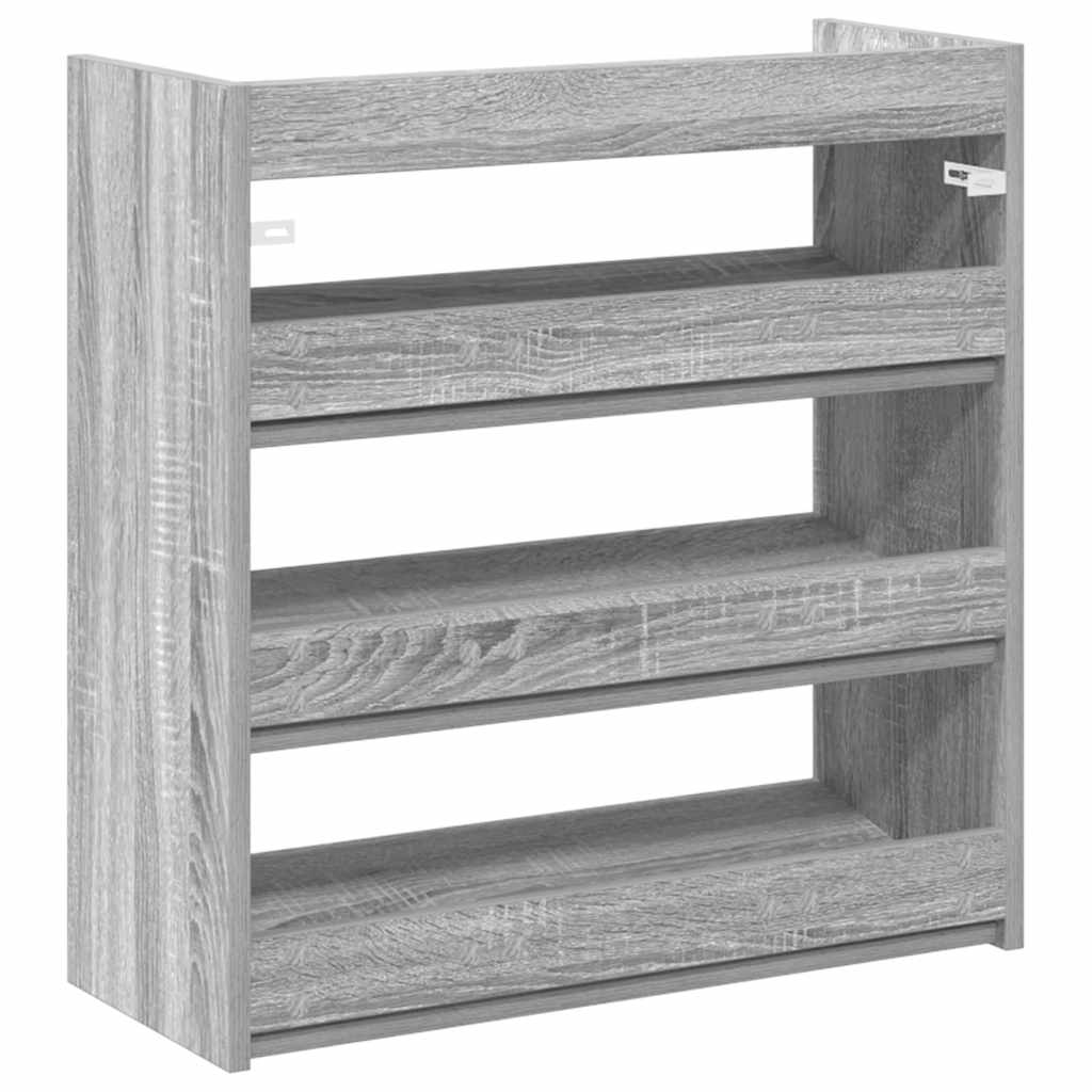 Scarpiera Grigio Sonoma 60x25x62 cm in Legno Multistrato