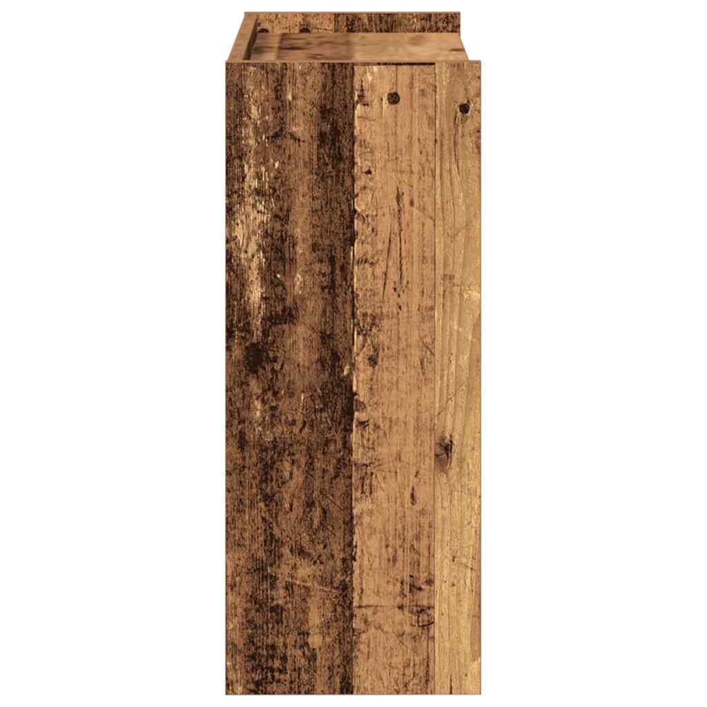 Scarpiera Legno Antico 60x25x62 cm in Legno Multistrato