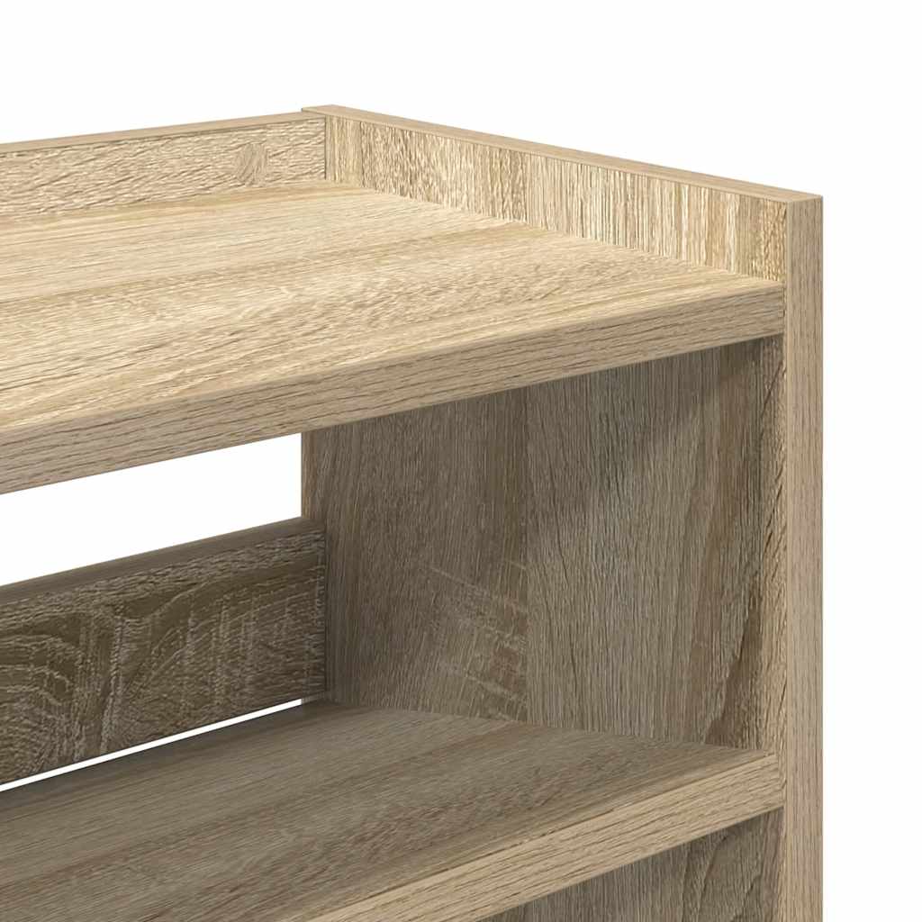 Scarpiera Rovere Sonoma 80x25x100 cm in Legno Multistrato