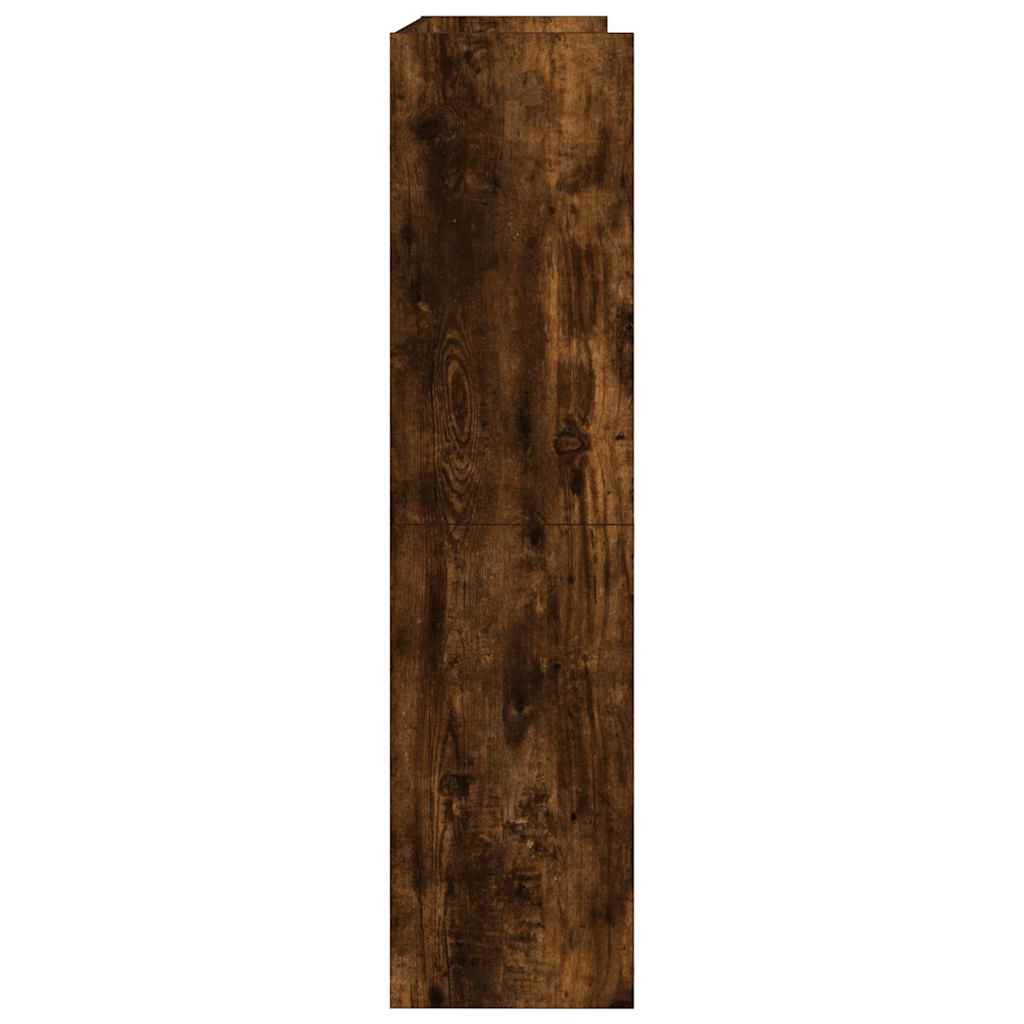 Scarpiera Rovere Fumo 80x25x100 cm in Legno Multistrato