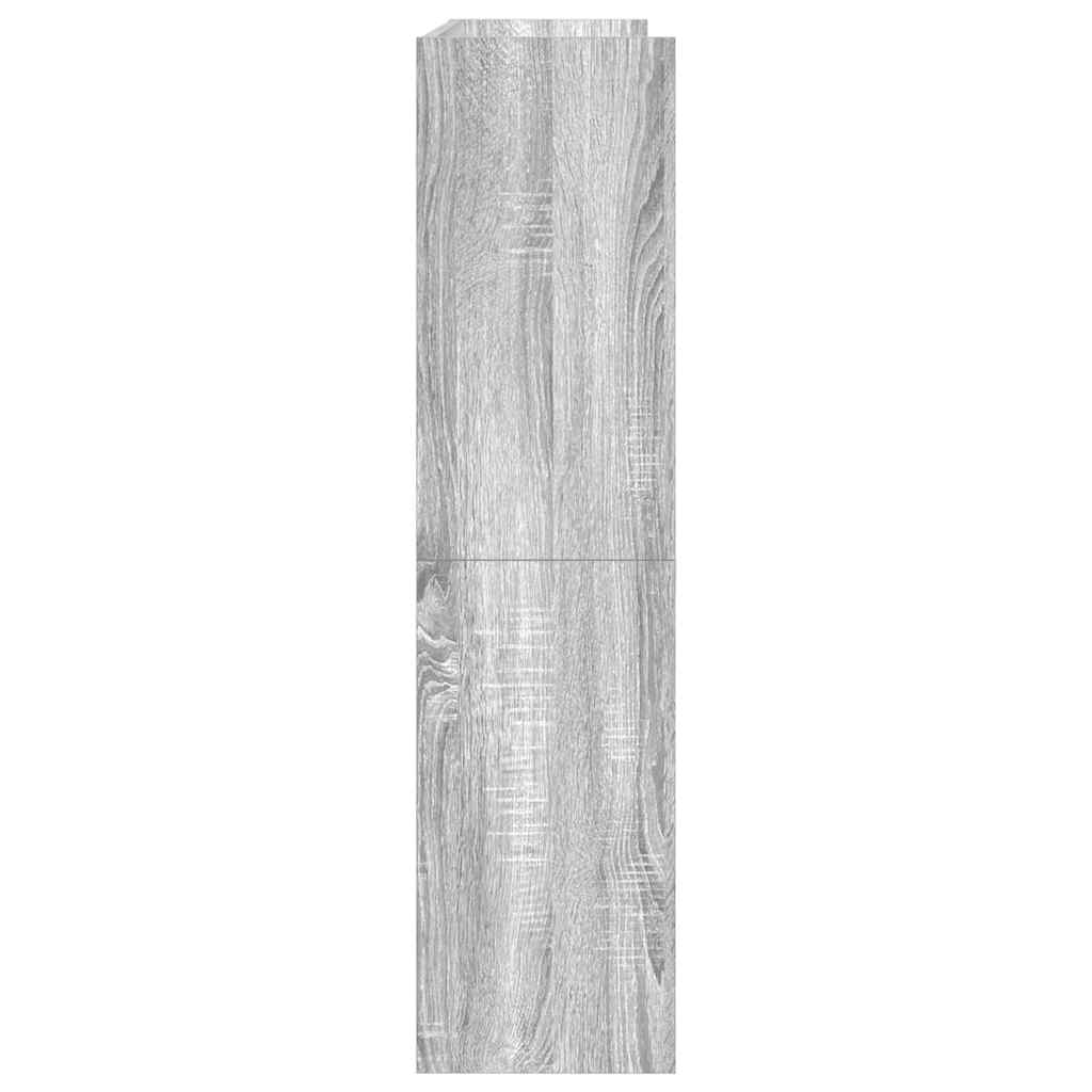 Scarpiera Grigio Sonoma 80x25x100 cm in Legno Multistrato