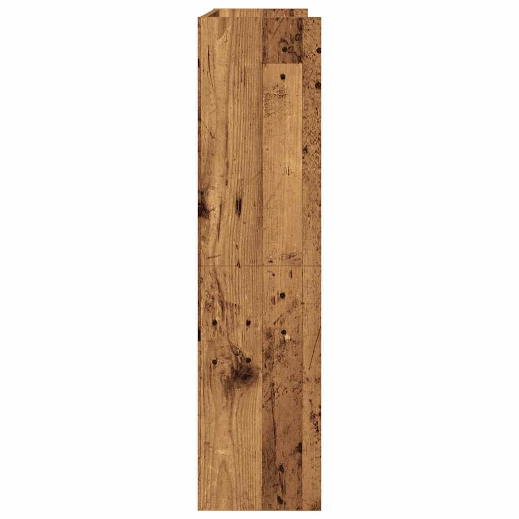 Scarpiera Legno Antico 80x25x100 cm in Legno Multistrato