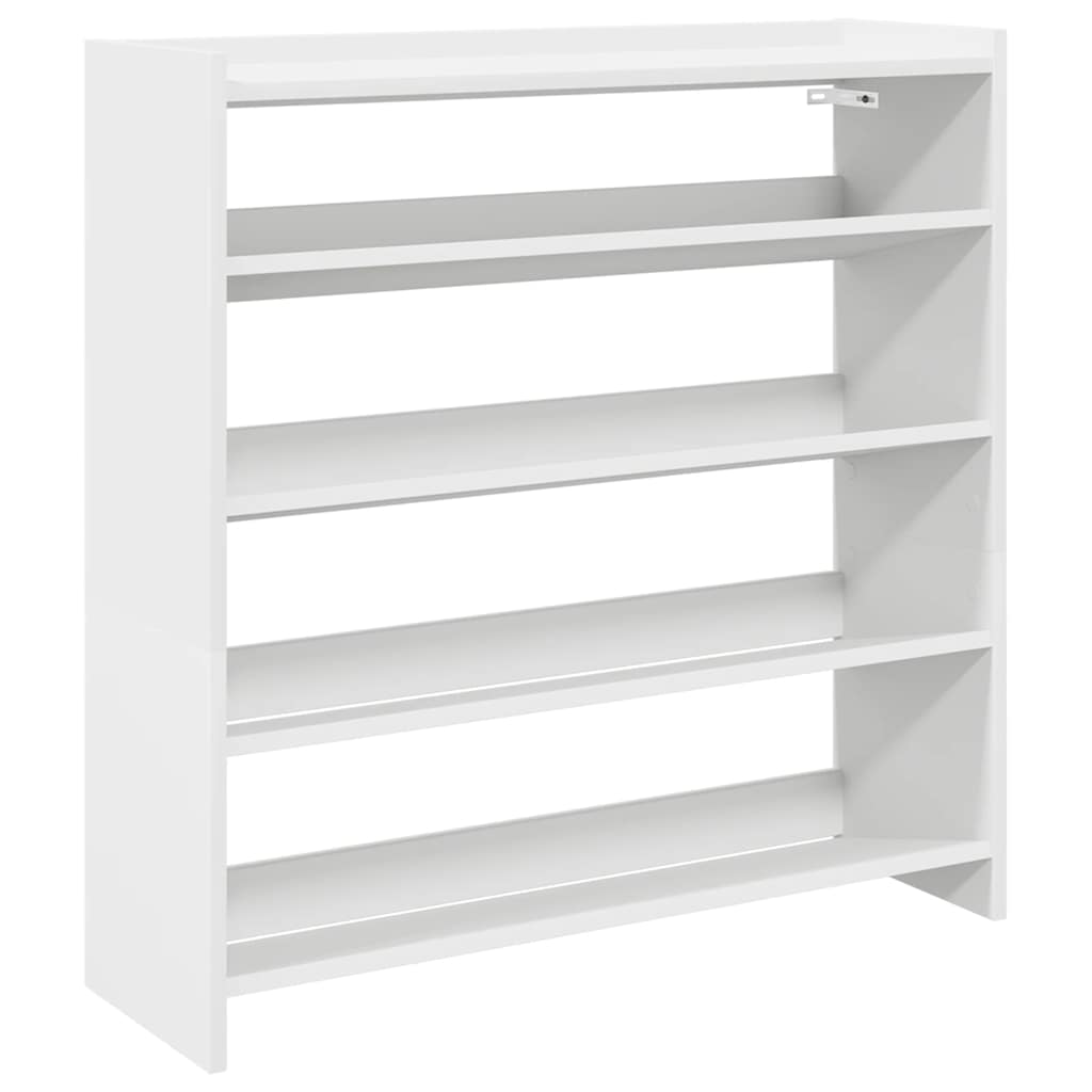 Scarpiera Bianca 80x25x81 cm in Legno Multistrato