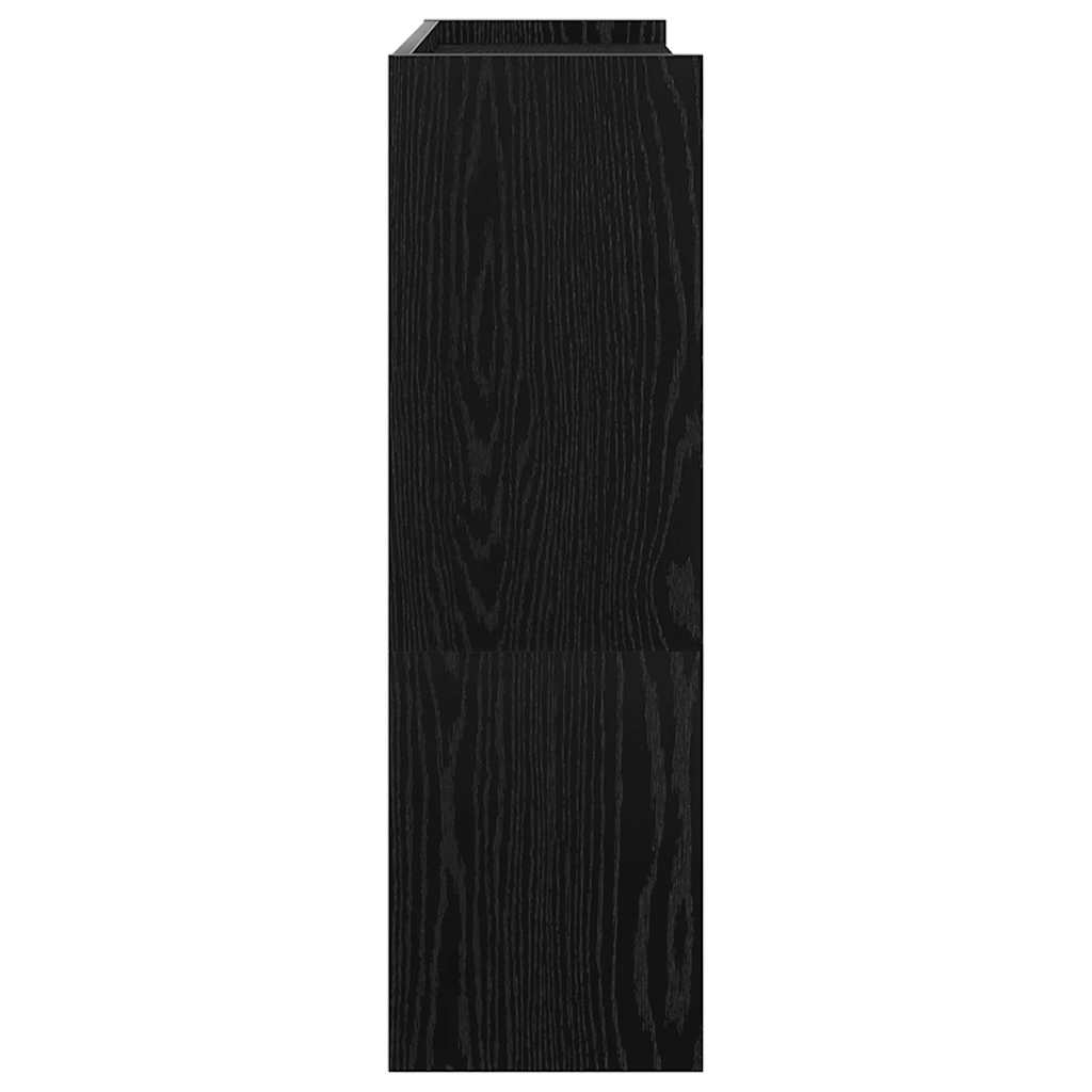 Scarpiera Nera 80x25x81 cm in Legno Multistrato