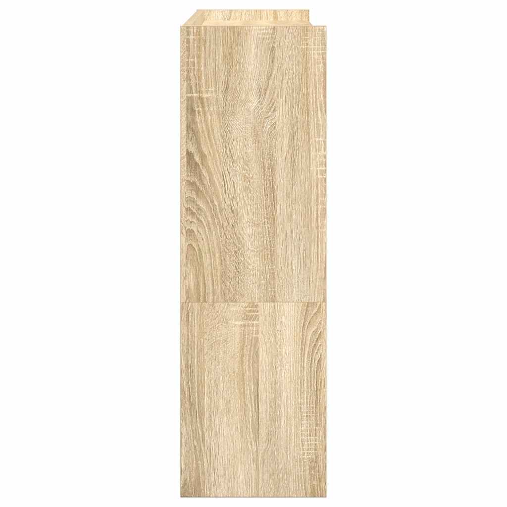 Scarpiera Rovere Sonoma 80x25x81 cm in Legno Multistrato
